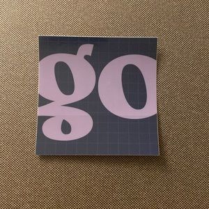 Patagonia “go” sticker